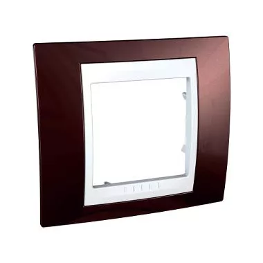 SCHNEIDER MGU6.002.851 UNICA Plus egyes keret, fehér betéttel, terrakotta SCHNEIDER MGU6.002.851 UNICA Plus egyes keret, fehér betéttel, terrakotta