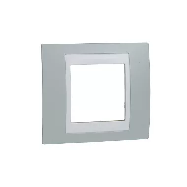 SCHNEIDER MGU6.002.870 UNICA Plus egyes keret, fehér betéttel, vízzöld