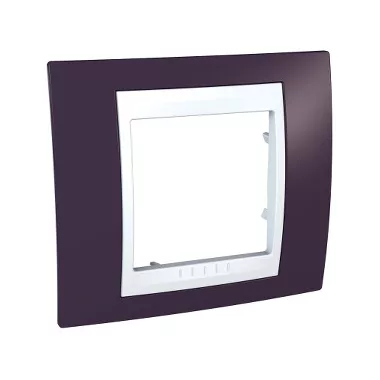 SCHNEIDER MGU6.002.872 UNICA Plus egyes keret, fehér betéttel, sötétbordó SCHNEIDER MGU6.002.872 UNICA Plus egyes keret, fehér betéttel, sötétbordó