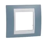   SCHNEIDER MGU6.002.873 UNICA Plus egyes keret, fehér betéttel, mangán