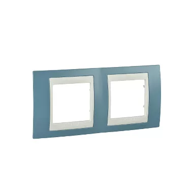 SCHNEIDER MGU6.004.573 UNICA Plus kettes vízszintes keret, krém betéttel, mangán SCHNEIDER MGU6.004.573 UNICA Plus kettes vízszintes keret, krém betéttel, mangán