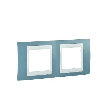 SCHNEIDER MGU6.004.873 UNICA Plus kettes vízszintes keret, fehér betéttel, mangán SCHNEIDER MGU6.004.873 UNICA Plus kettes vízszintes keret, fehér betéttel, mangán