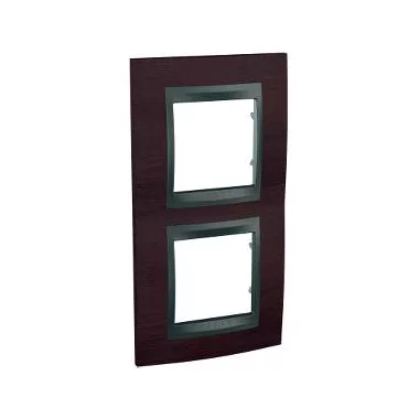 SCHNEIDER MGU66.004V.2M3 UNICA Top kettes függőleges keret, grafit betéttel, venge fa SCHNEIDER MGU66.004V.2M3 UNICA Top kettes függőleges keret, grafit betéttel, venge fa