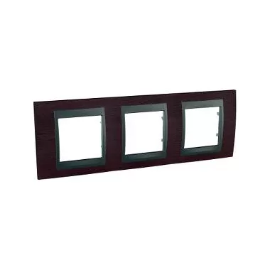 SCHNEIDER MGU66.006.2M3 UNICA Top hármas vízszintes keret, grafit betéttel, venge fa SCHNEIDER MGU66.006.2M3 UNICA Top hármas vízszintes keret, grafit betéttel, venge fa
