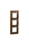 SCHNEIDER MGU66.006V.2M2 UNICA Top hármas függőleges keret, grafit betéttel, cseresznye fa SCHNEIDER MGU66.006V.2M2 UNICA Top hármas függőleges keret, grafit betéttel, cseresznye fa