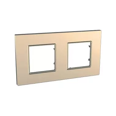 SCHNEIDER MGU6.704.56 UNICA Quadro kettes keret, réz SCHNEIDER MGU6.704.56 UNICA Quadro kettes keret, réz