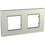 SCHNEIDER MGU6.704.57 UNICA Quadro kettes keret, titánium