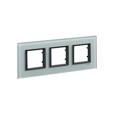 SCHNEIDER MGU68.006.7C3 UNICA Class hármas keret, ködszürke üveg SCHNEIDER MGU68.006.7C3 UNICA Class hármas keret, ködszürke üveg