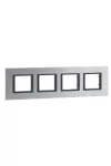 SCHNEIDER MGU68.008.7A1 UNICA Class négyes keret, ezüstszürke SCHNEIDER MGU68.008.7A1 UNICA Class négyes keret, ezüstszürke