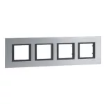   SCHNEIDER MGU68.008.7A1 UNICA Class négyes keret, ezüstszürke