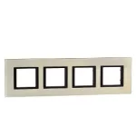   SCHNEIDER MGU68.008.7A2 UNICA Class négyes keret, homokszürke