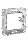 SCHNEIDER MGU7.002.GL UNICA Zamak fém rögzítőkeret, hosszú körmös, 2 modulos SCHNEIDER MGU7.002.GL UNICA Zamak fém rögzítőkeret, hosszú körmös, 2 modulos
