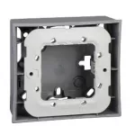   SCHNEIDER MGU87.022.58 UNICA Egyes kiemelő doboz, rögzítőkerettel, szürke