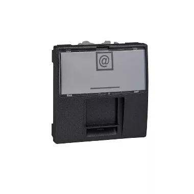 SCHNEIDER MGU9.411.12 Unica RJ45 adapter, Infraplus betétekhez, rögzítőkeret nélkül, 2 modulos, grafit SCHNEIDER MGU9.411.12 Unica RJ45 adapter, Infraplus betétekhez, rögzítőkeret nélkül, 2 modulos, grafit