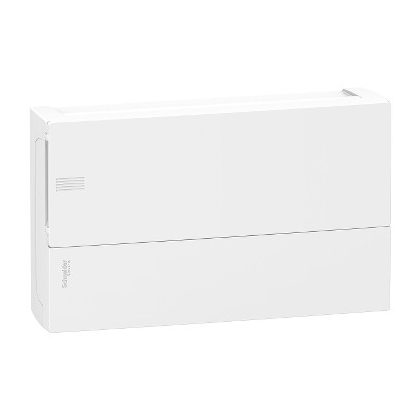   Tablou de distributie aplicat SCHNEIDER MIP12118 MINI PRAGMA, ușă completă, modul 1x18, șină PEN, alb