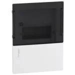   SCHNEIDER MIP22106S RESI9 MP Kiselosztó, füstös hatású átlátszó ajtó, süllyesztett, 1x6 modul, PEN sín, komplett, fehér