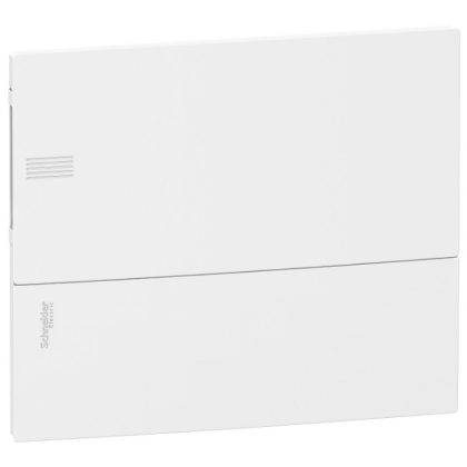   SCHNEIDER MIP22112 RESI9 MP Kiselosztó, teli ajtó, süllyesztett, 1x12 modul, PEN sín, komplett, fehér