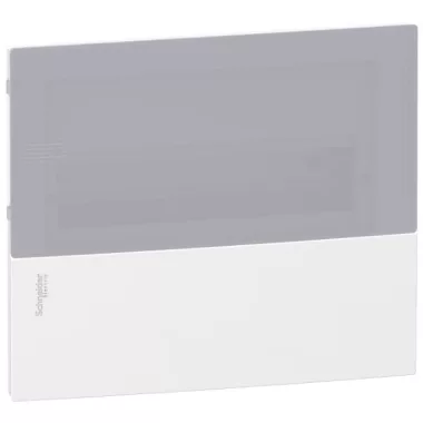 Tablou electric incastrat SCHNEIDER MIP22112T MINI PRAGMA ușă transparentă alba, modul 1x12, șină PEN, completă, alb