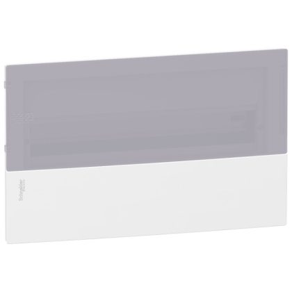   Tablou electric incastrat SCHNEIDER MIP22118T MINI PRAGMA ușă transparentă alb, modul 1x18, șină PEN, completă, alb