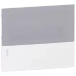   SCHNEIDER MIP40112T RESI9 MP Kiselosztó homloklap, tejüveg hatású átlátszó ajtó, süllyesztett, 1x12 modul, PEN sín, krém