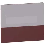   SCHNEIDER MIP50106T RESI9 MP Kiselosztó homloklap, tejüveg hatású átlátszó ajtó, süllyesztett, 1x6 modul, PEN sín, sötétbordó
