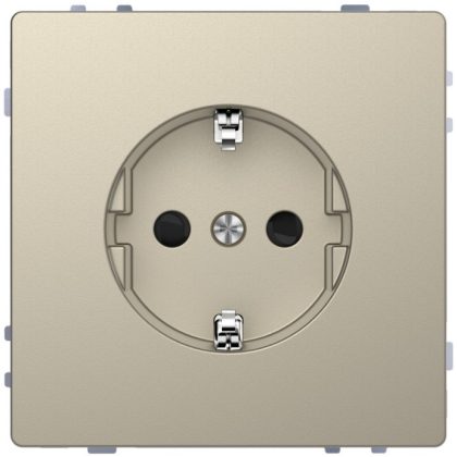 SCHNEIDER MTN2300-6033 MERTEN 2P+F dugalj csatlakozóaljzat, gyermekvédelemmel, rugós bekötés, 16 A, D-Life, szahara