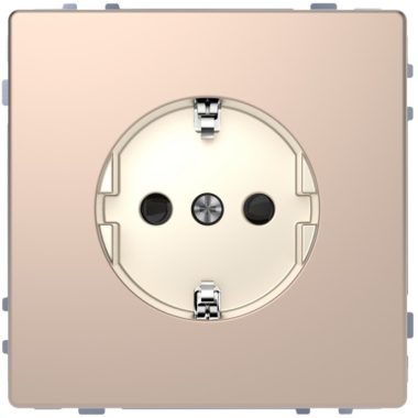 SCHNEIDER MTN2300-6051 MERTEN 2P+F dugalj csatlakozóaljzat, gyermekvédelemmel, rugós bekötés, 16 A, D-Life, pezsgő