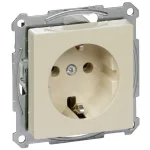   SCHNEIDER MTN2301-0344 MERTEN 2P+F dugalj csatlakozóaljzat, rugós bekötés, 16A, System-M, krém