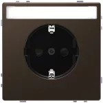   SCHNEIDER MTN2302-6052 MERTEN 2P+F dugalj csatlakozóaljzat, gyermekvédelemmel, feliratozható, rugós bekötés, 16 A, D-Life, mokka