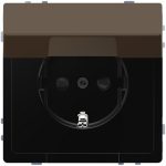   SCHNEIDER MTN2310-6052 MERTEN 2P+F dugalj csatlakozóaljzat, gyermekvédelemmel, csapófedéllel, rugós bekötés, 16 A, D-Life, mokka