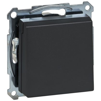   SCHNEIDER MTN2311-0414 MERTEN 2P+F dugalj csatlakozóaljzat, csapófedéllel, rugós bekötés, 16A, System-M, antracit