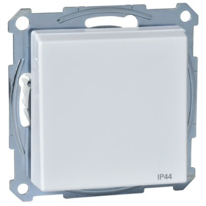   SCHNEIDER MTN2314-0325 MERTEN 2P+F dugalj csatlakozóaljzat gyermekvédelemmel, csapófedéllel, rugós bekötés, 16A, System-M, aktív fehér, antibakteriális - IP44