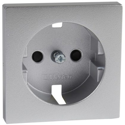   SCHNEIDER MTN2330-0460 MERTEN SM burkolat 2P+F aljzatokhoz, gyermekvédelemmel, alumínium