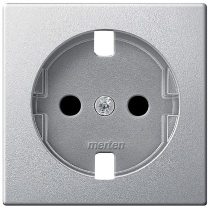   SCHNEIDER MTN2331-0460 MERTEN SM cover for 2P + F sockets, aluminum