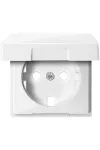 SCHNEIDER MTN2341-0325 MERTEN SM cover, for 2P + F sockets, with pin cover, active white
