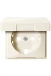 SCHNEIDER MTN2341-0344 MERTEN SM cover, for 2P + F sockets, with pin cover, cream