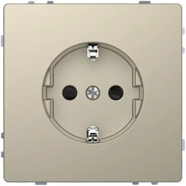 SCHNEIDER MTN2400-6033 MERTEN 2P + F socket with child protection, screw connection, 16 A, D-Life, Sahara