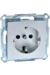 SCHNEIDER MTN2401-0460 MERTEN 2P + F socket, screw connection, 16A, System-M, aluminum