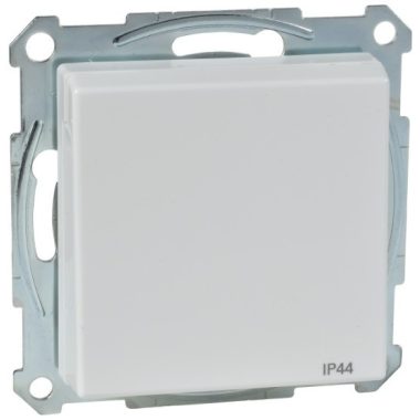 SCHNEIDER MTN2414-0319 MERTEN 2P+F dugalj csatlakozóaljzat gyermekvédelemmel, csapófedéllel, csavaros bekötés, 16A, System-M, polárfehér - IP44