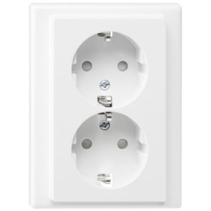   SCHNEIDER MTN2420-1425 MERTEN 2x2P + F socket, System-M, spring-loaded connection, 16A, active white, antibacterial