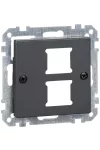SCHNEIDER MTN291214 MERTEN 2xRJ45 adatpter, Lexcom betétekhez, System-M, antracit
