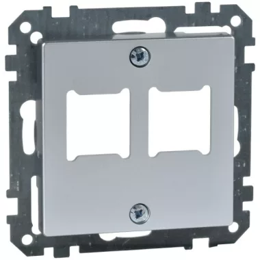 SCHNEIDER MTN291260 MERTEN 2xRJ45 adatpter, Lexcom betétekhez, System-M, alumínium SCHNEIDER MTN291260 MERTEN 2xRJ45 adatpter, Lexcom betétekhez, System-M, alumínium