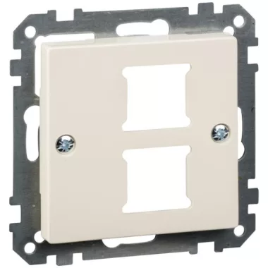SCHNEIDER MTN291644 MERTEN 2xRJ45 adatpter, Lexcom betétekhez, System-M, krém