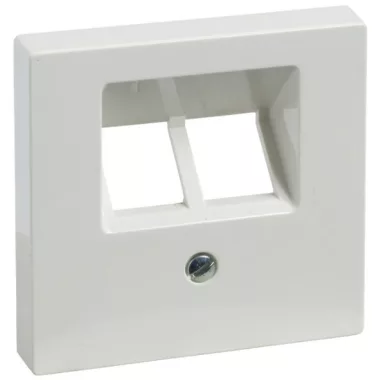 SCHNEIDER MTN296119 MERTEN Cover for 2xRJ45 socket, angled, System-M, polar white SCHNEIDER MTN296119 MERTEN Cover for 2xRJ45 socket, angled, System-M, polar white