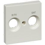   SCHNEIDER MTN299819 MERTEN TV / R-SAT cover with 2 outputs, System-M, polar white