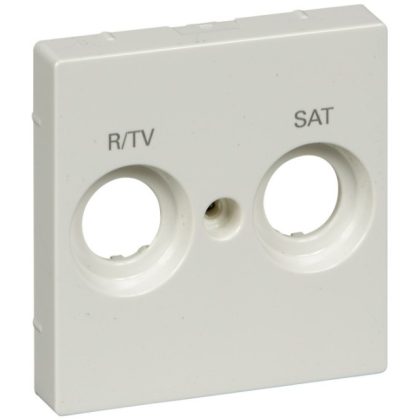   SCHNEIDER MTN299819 MERTEN TV / R-SAT cover with 2 outputs, System-M, polar white