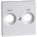   SCHNEIDER MTN299825 MERTEN TV / R-SAT cover, 2 outputs, System-M, active white, antibacterial