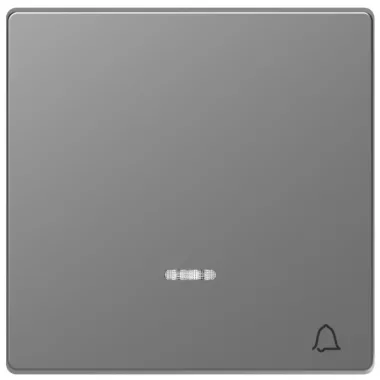 SCHNEIDER MTN3325-6036 MERTEN Billentyű, csengőjellel, fényjelzős funkciókhoz, D-Life, acél