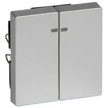 SCHNEIDER MTN3420-0460 MERTEN Dupla billentyű, fényjelzős funkciókhoz, System-M, alumínium SCHNEIDER MTN3420-0460 MERTEN Dupla billentyű, fényjelzős funkciókhoz, System-M, alumínium