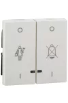 SCHNEIDER MTN3429-0319 MERTEN Dupla billentyű, fényjelzős szállodai funkciókhoz, System-M, polárfehér SCHNEIDER MTN3429-0319 MERTEN Dupla billentyű, fényjelzős szállodai funkciókhoz, System-M, polárfehér